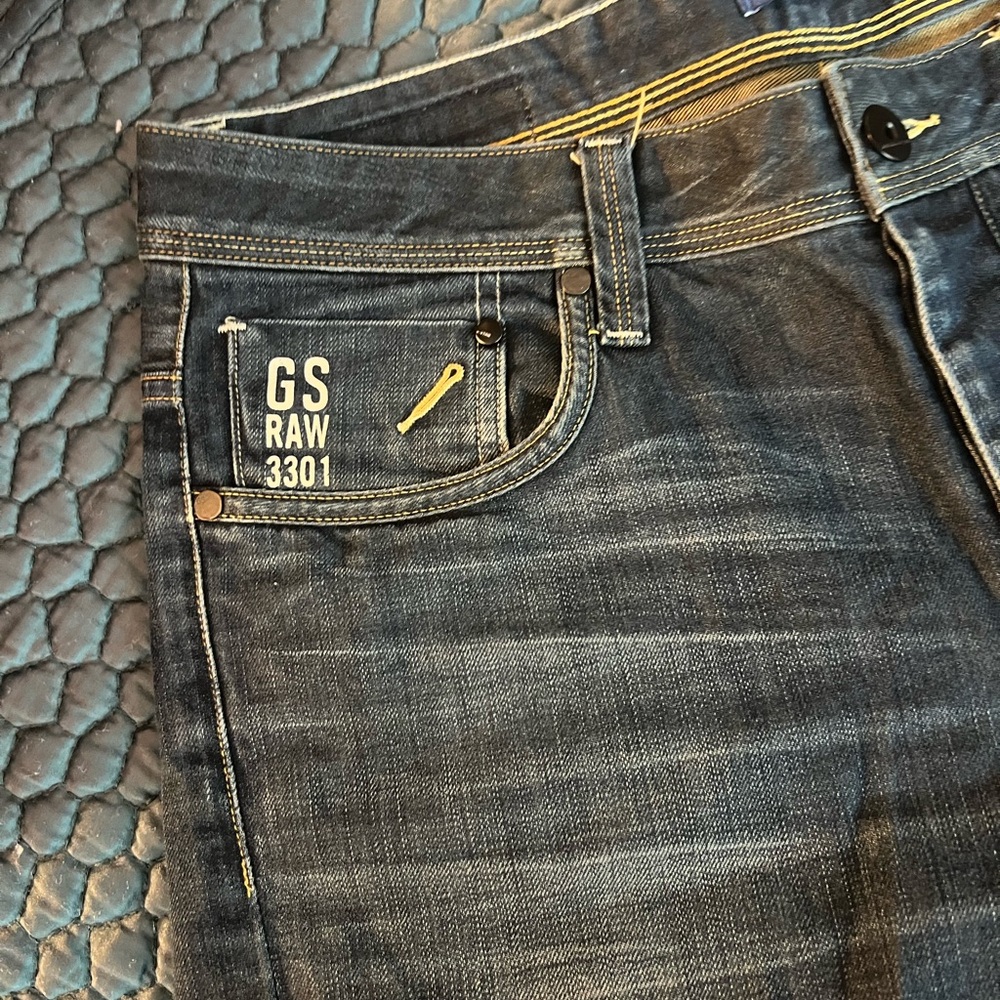 G-Star raw denim. 34 32 jeans - Great Condition G Star 3301 - Picture 7 of 8
